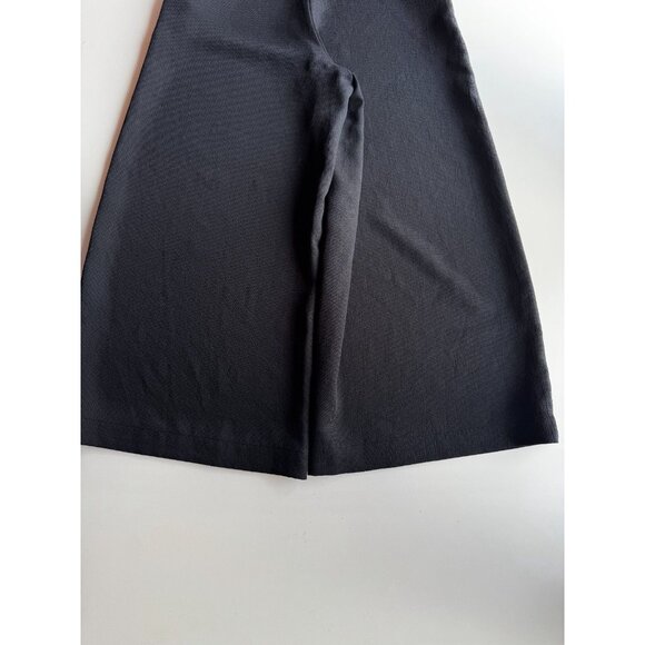 Aritzia WILFRED Lalemant Black Basketweave Wide Leg Culottes Crop Pants, Size 6A - Picture 5 of 11
